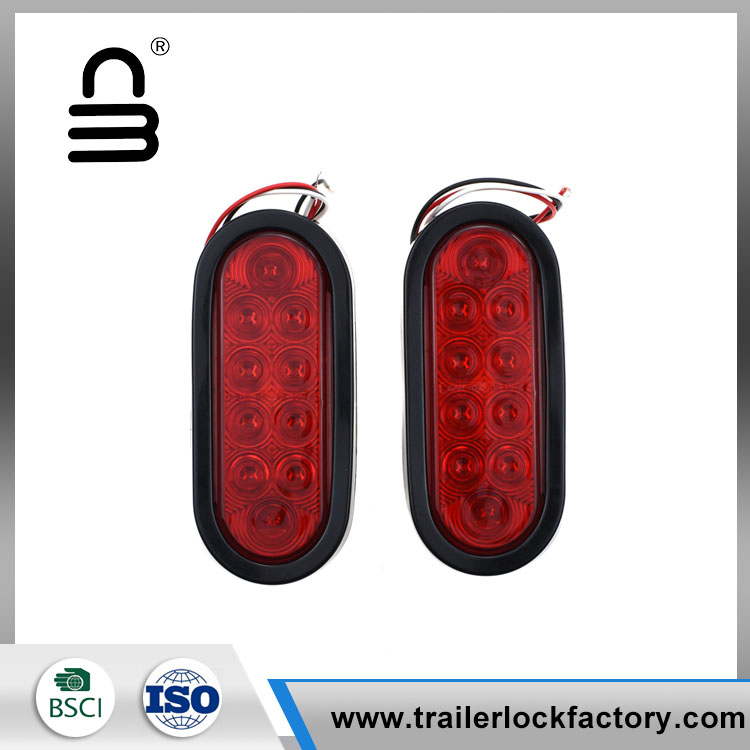 6 düym 10 Led Oval Stop Trail Dönüş İşığı